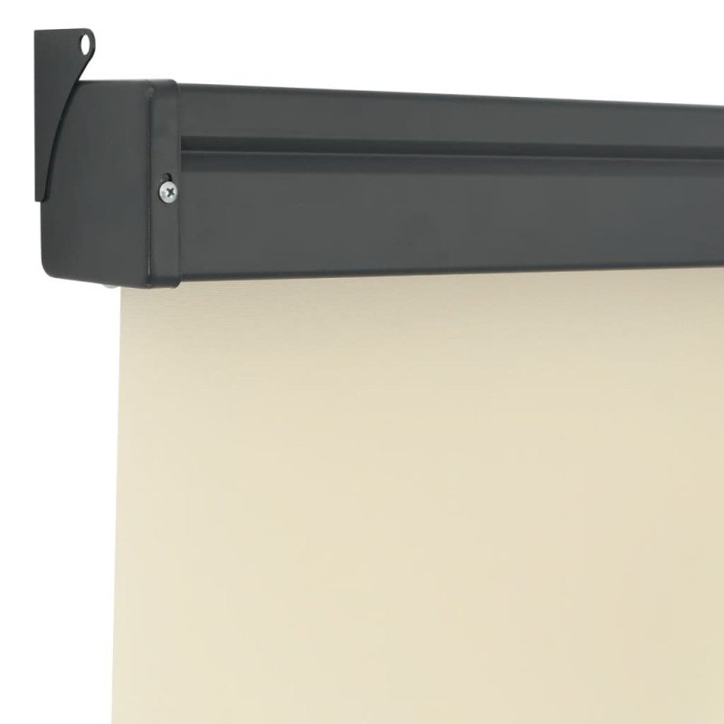 vidaXL Bočná markíza na balkón 122x250 cm, krémová