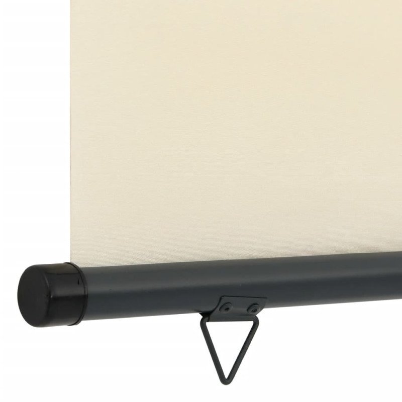 vidaXL Bočná markíza na balkón 122x250 cm, krémová