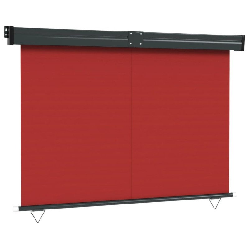 vidaXL Bočná markíza na balkón 145x250 cm, červená