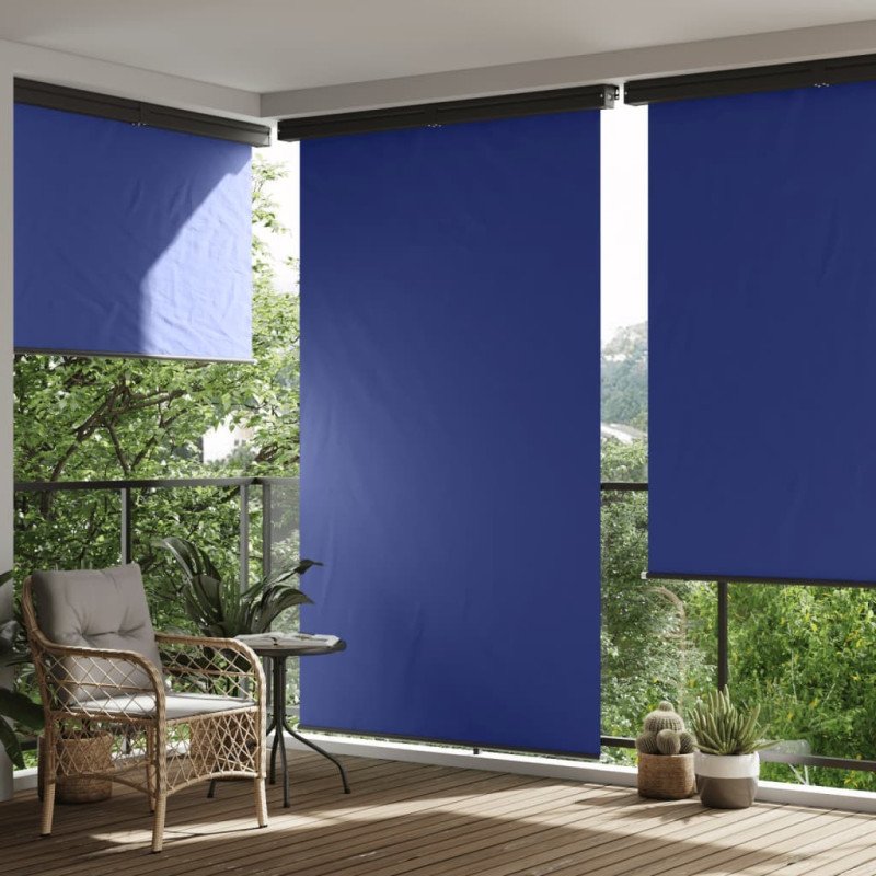 vidaXL Bočná markíza na balkón 170x250 cm modrá