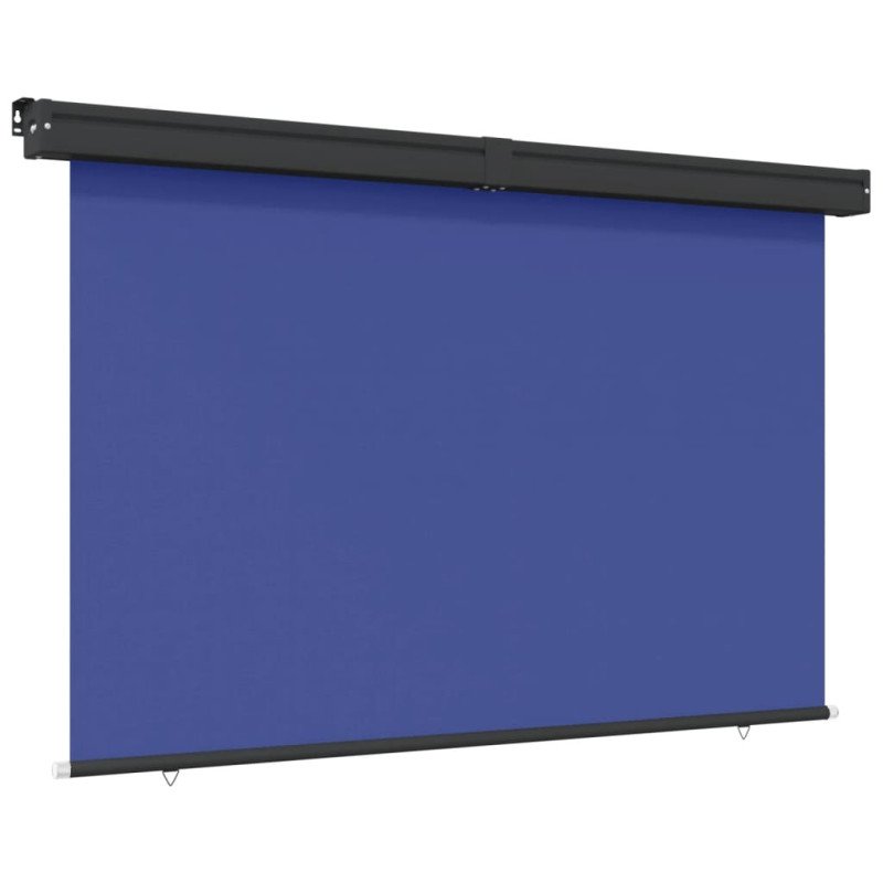 vidaXL Bočná markíza na balkón 170x250 cm modrá