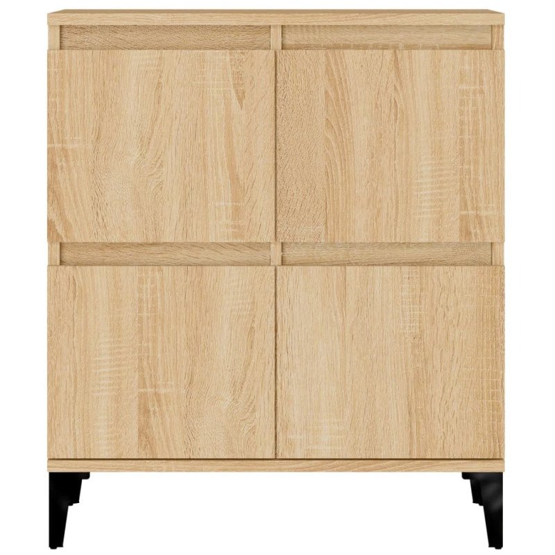 vidaXL Komody 3 ks dub sonoma 60x35x70 cm kompozitné drevo