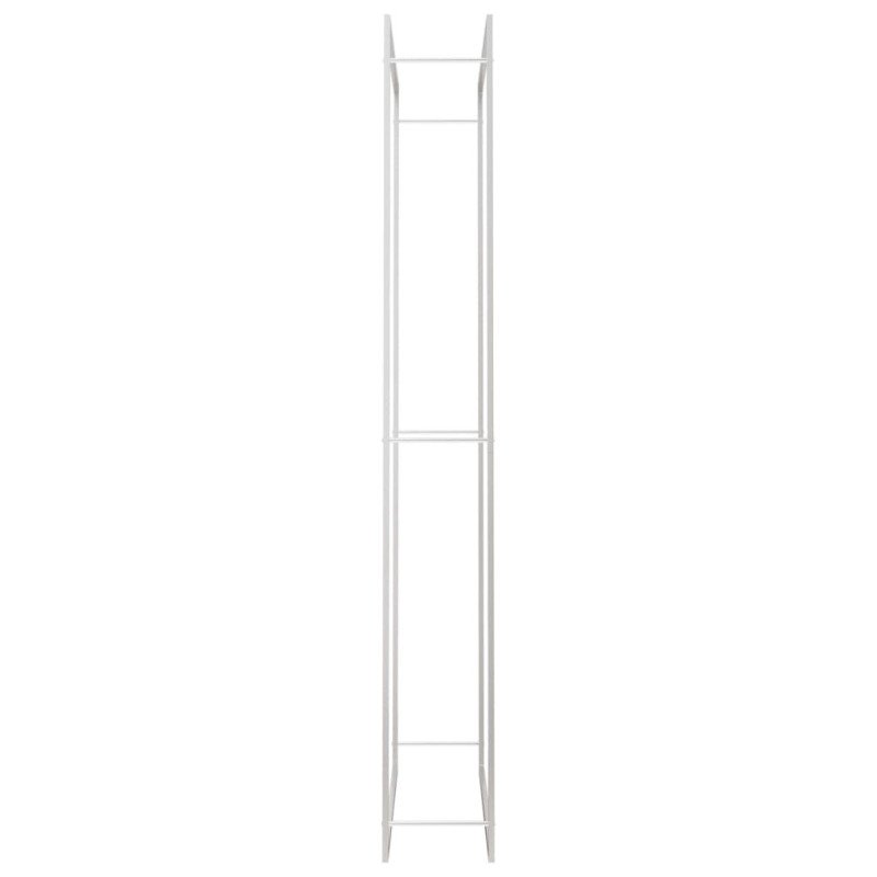 vidaXL Stojan na krbové drevo 110x28x214 cm nehrdzavejúca oceľ