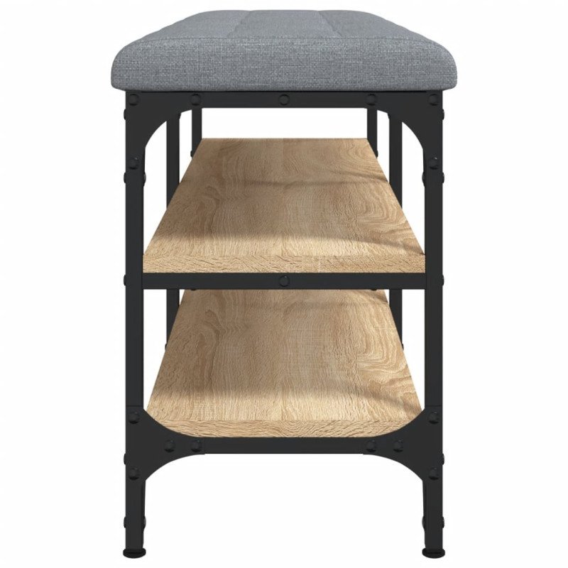 vidaXL Lavička na topánky dub sonoma 102x32x47 cm kompozitné drevo