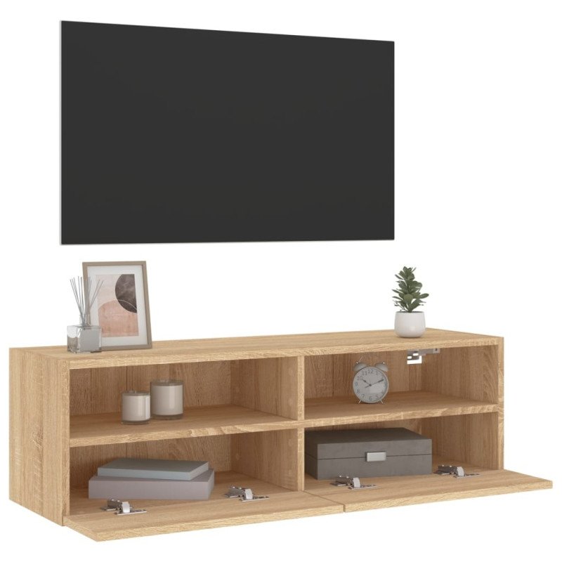 vidaXL TV nástenná skrinka dub sonoma 100x30x30 cm kompozitné drevo