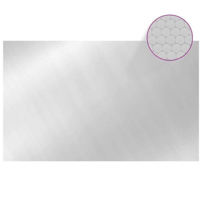 vidaXL Bazénová plachta strieborná 260x160 cm PE