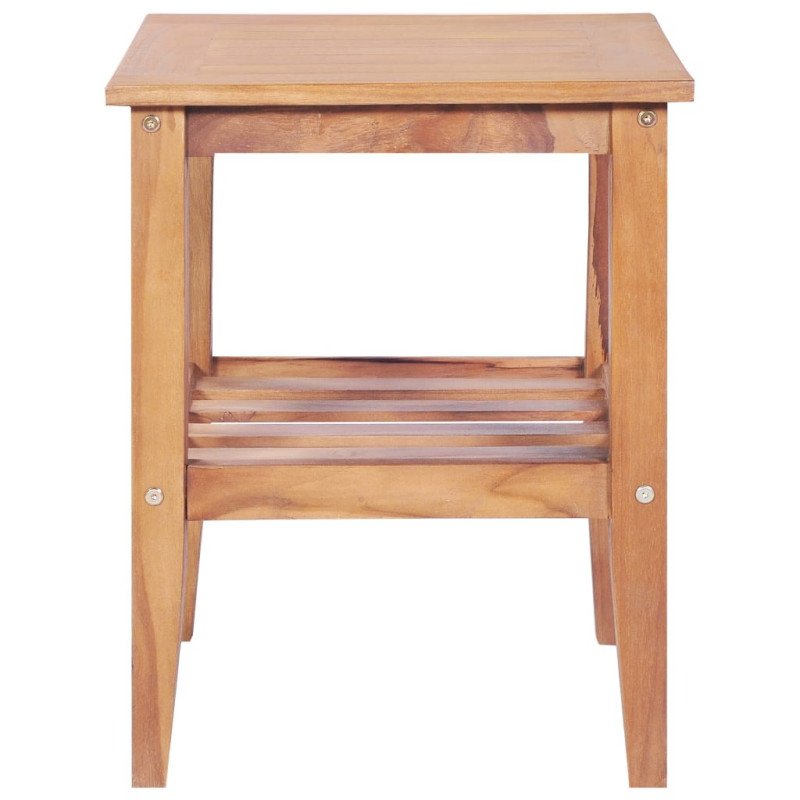 vidaXL Konferenčný stolík 40x40x50 cm, štvorcový, tíkový masív