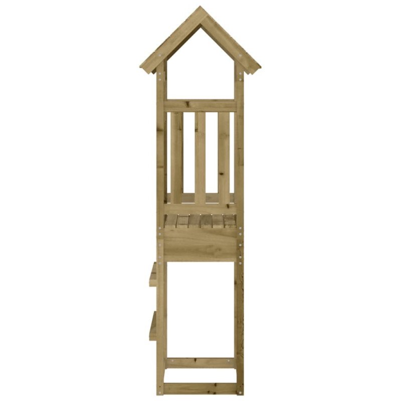 vidaXL Hracia veža 52,5x46,5x206,5 cm impregnované drevo borovica