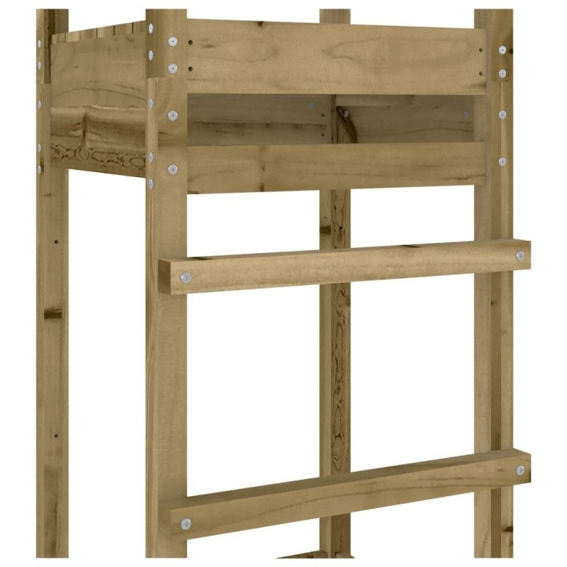 vidaXL Hracia veža 52,5x46,5x206,5 cm impregnované drevo borovica