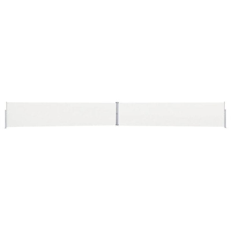 vidaXL Zaťahovacia bočná markíza na terasu 170x1200 cm, krémová