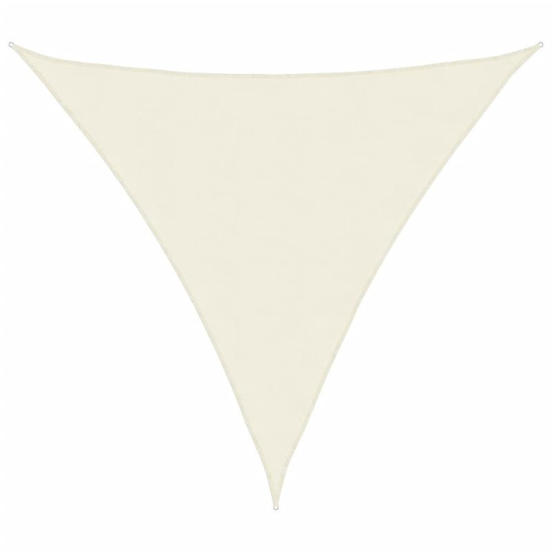 vidaXL Tieniaca plachta, oxford, trojuholníková 3,6x3,6x3,6 m, krémová 
