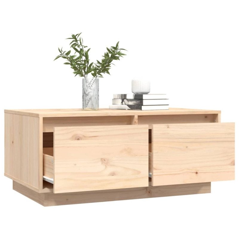 vidaXL Konferenčný stolík 80x50x35 cm borovicový masív