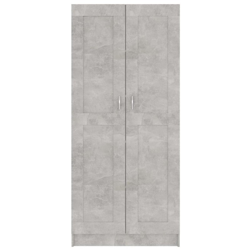 vidaXL Knižnica, betónovo sivá 82,5x30,5x185,5 cm, kompozitné drevo