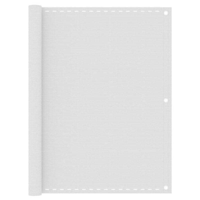 vidaXL Balkónová markíza biela 120x500 cm HDPE