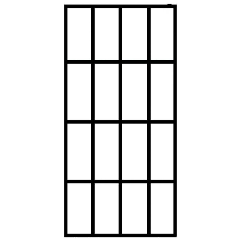 vidaXL Sprchová zástena walk-in, priehľadné tvrdené sklo 90x195 cm