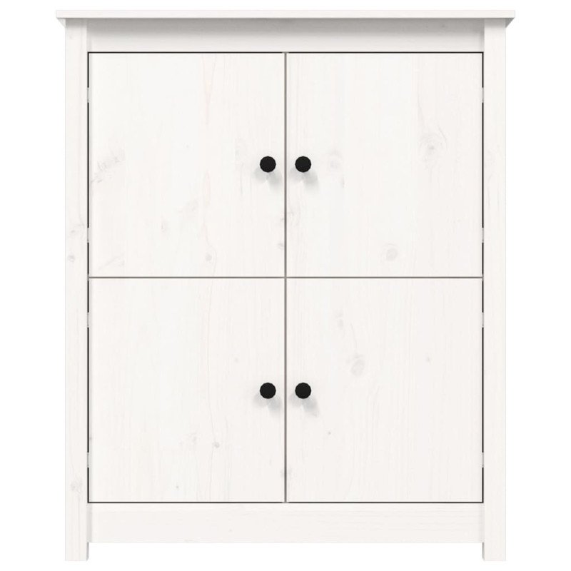 vidaXL Komoda biela 83x41,5x100 cm borovicový masív