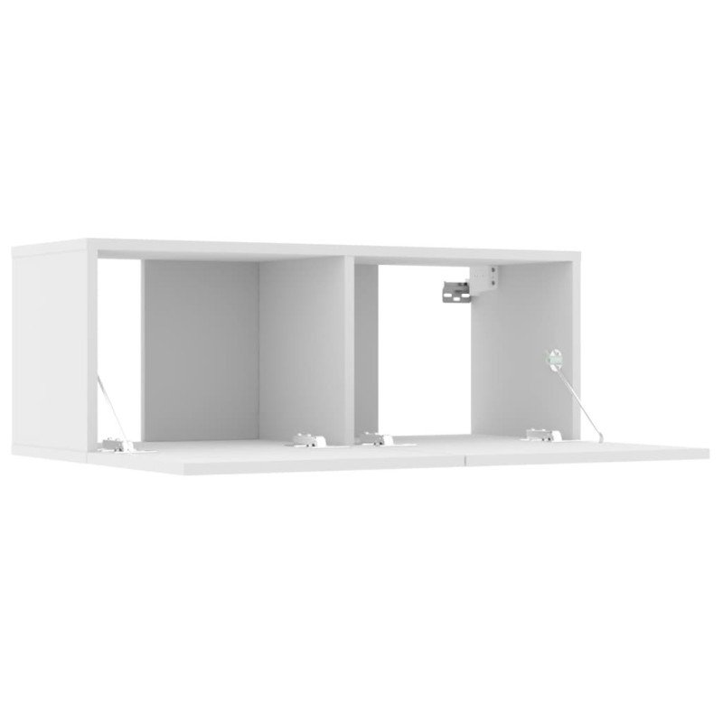 vidaXL TV stolíky 2 ks biele 80x30x30 cm spracované drevo