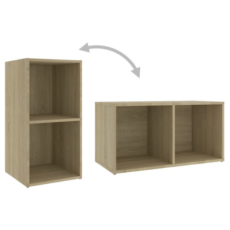 vidaXL TV skrinky 2 ks dub sonoma 72x35x36,5 cm drevotrieska