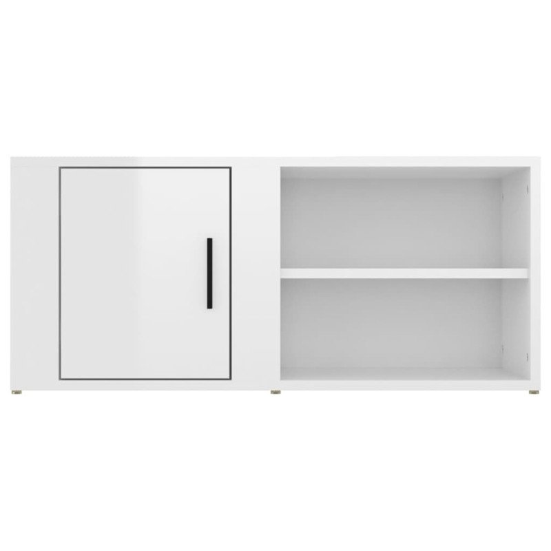 vidaXL TV skrinky 2 ks lesklé biele 80x31,5x36cm spracované drevo