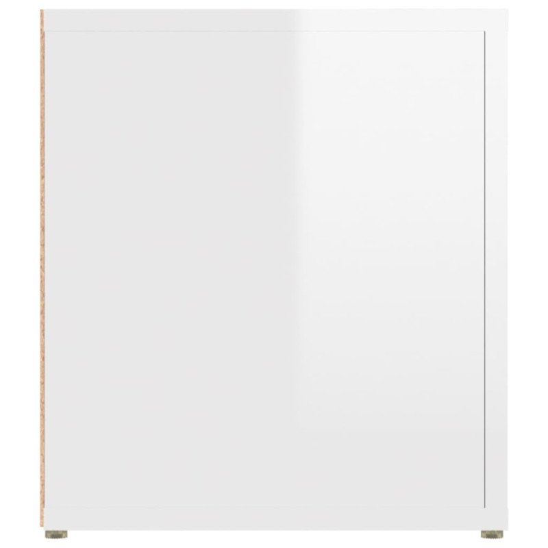 vidaXL TV skrinky 2 ks lesklé biele 80x31,5x36cm spracované drevo