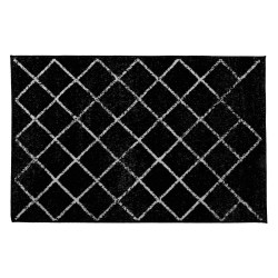 Kondela Koberec, čierna/vzor, 100x150  cm, MATES TYP 1
