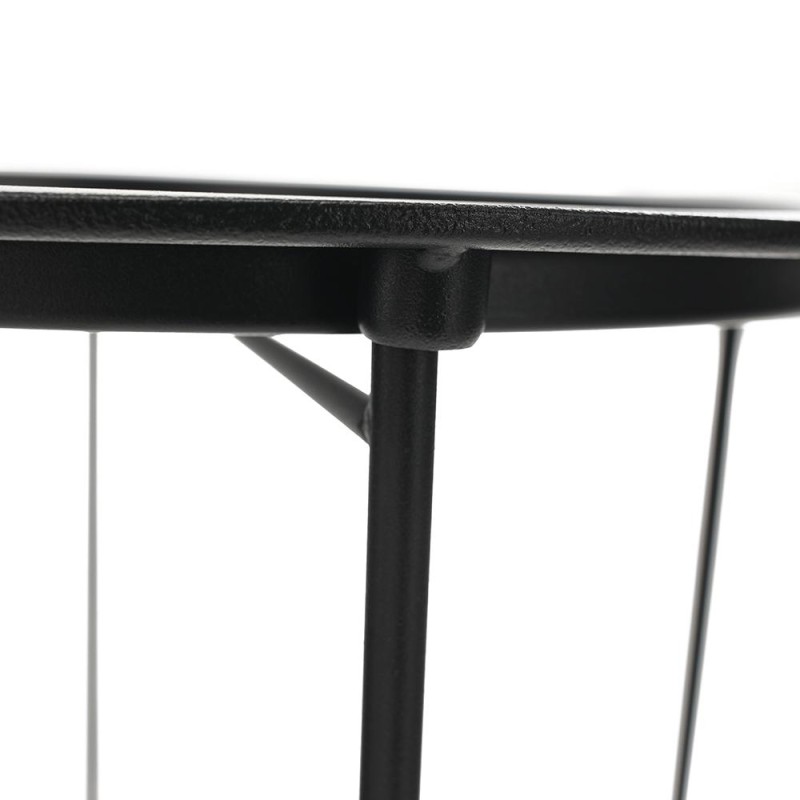 Kondela Príručný stolík s odnímateľnou táckou, čierna, RENDER