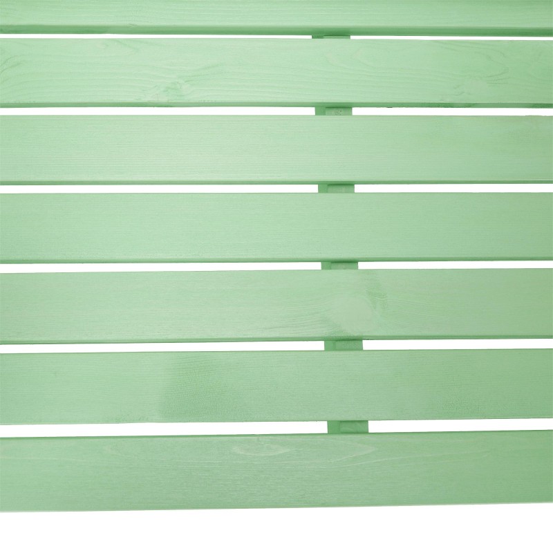 Kondela Drevená záhradná lavička, neo mint, 124 cm, FABLA