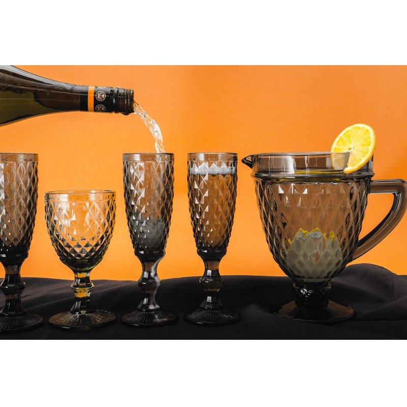 Kondela Poháre na na šampanské, set 4 ks, 150 ml, farebné, retro, VERITAS TYP 4
