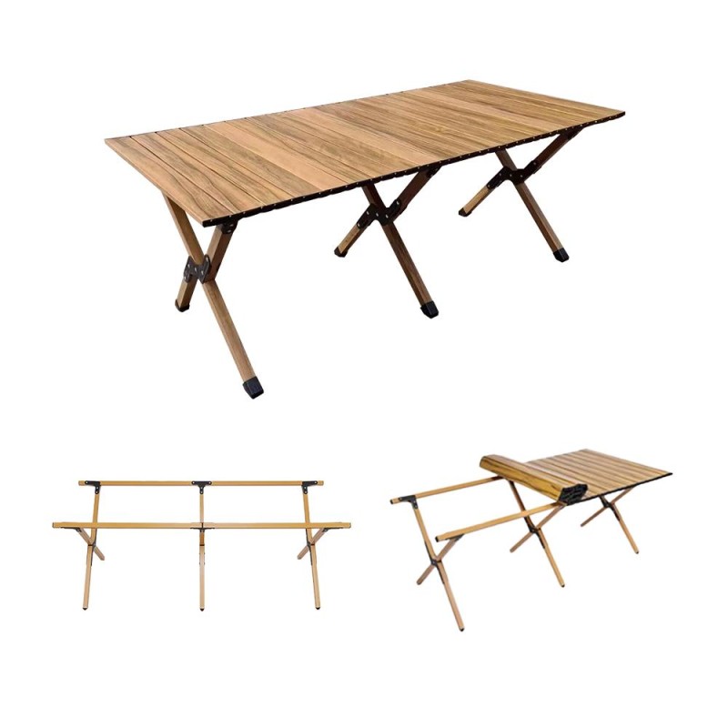 Kondela Kempingový stôl, hnedá, ARTUR
