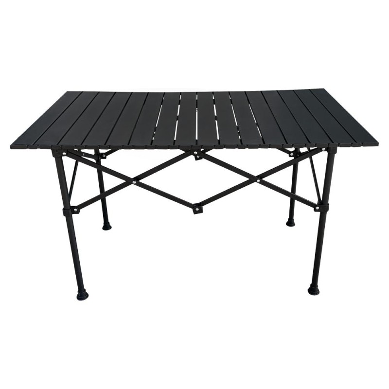 Kondela Kempingový stôl, čierna, MAKUR
