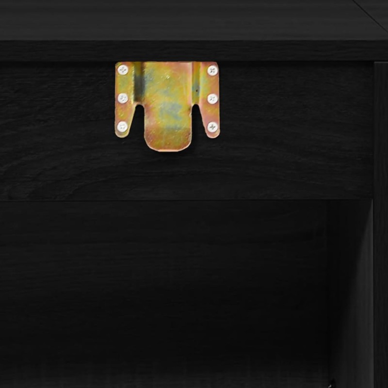   vidaXL 2-dielna sada kúpeľňového nábytku čierna kompozitné drevo