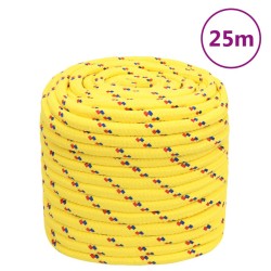 vidaXL Lodné lano žlté 18 mm 25 m polypropylén