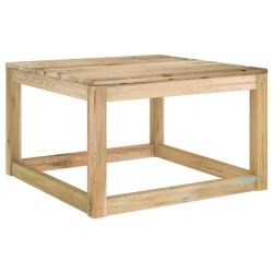 vidaXL Záhradný stôl z paliet 60x60x36,5 cm, impregnovaná borovica