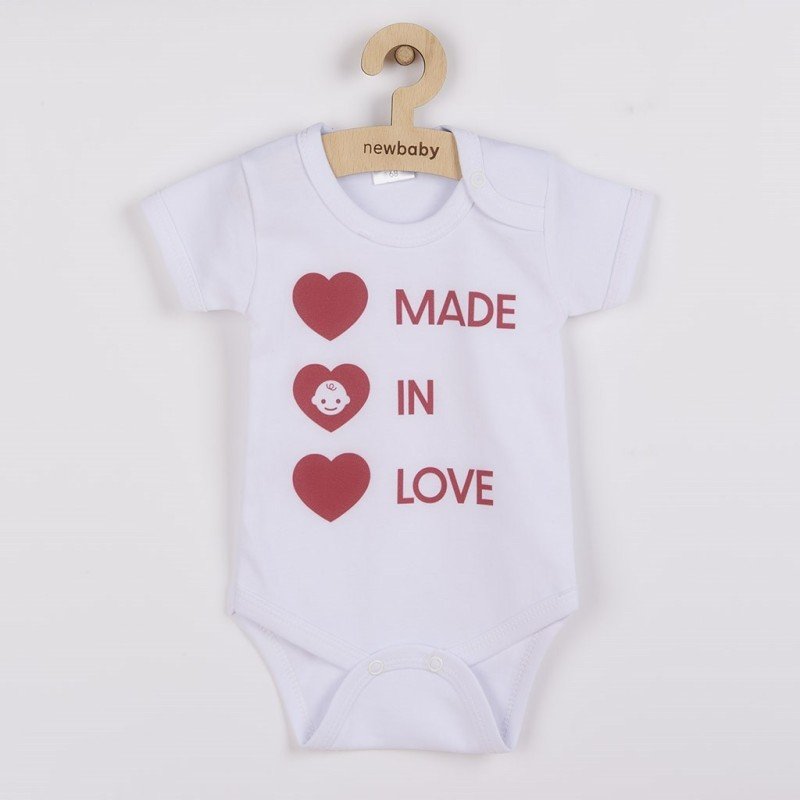 Body s potlačou New Baby MADE IN LOVE