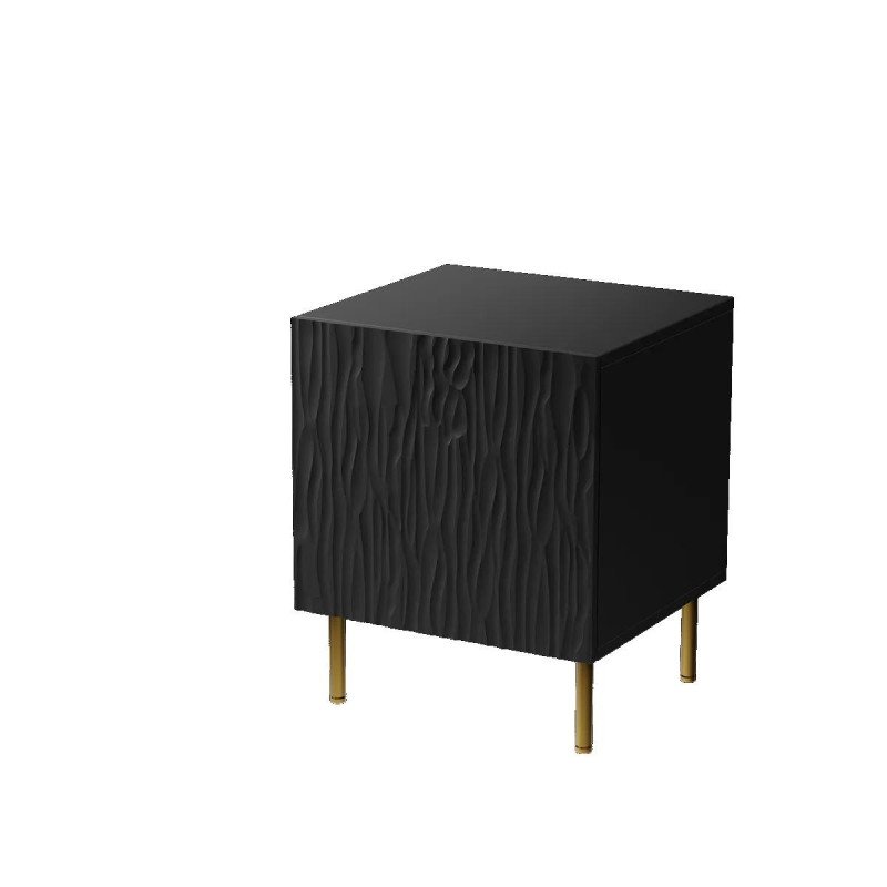 Set nočných stolíkov JUNGLE (2ks) - čierny mat/čierny mat