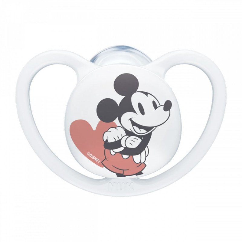 Cumlík Space NUK 6-18m Disney Mickey Mouse biela