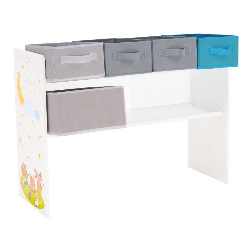 Kondela Organizér/regál na hračky, viacfarebná/vzor, DARLING TYP 2