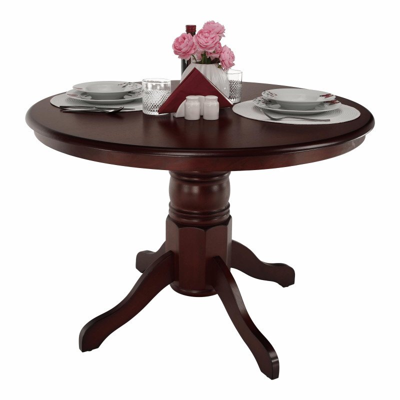 Kondela Jedálenský stôl, okrúhly, gaštan, priemer 106 cm, TABLOS