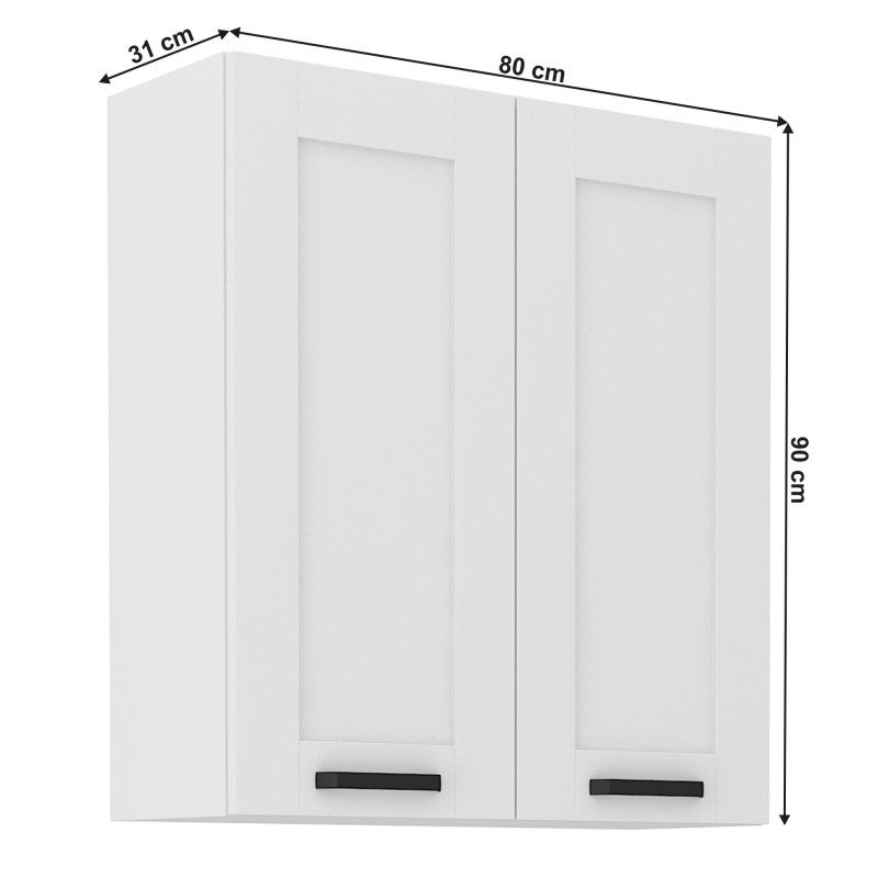 Kondela Horná skrinka, biela, LULA 80 G-90 2 F