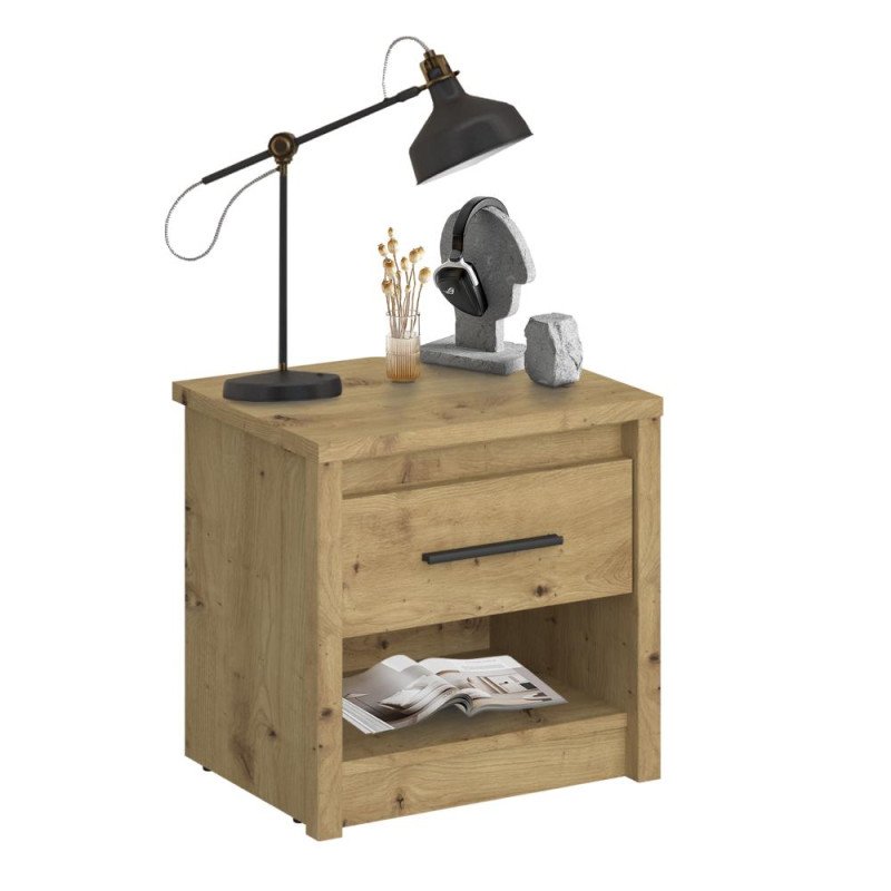 Kondela Nočný stolík 1S, dub artisan, AIRON