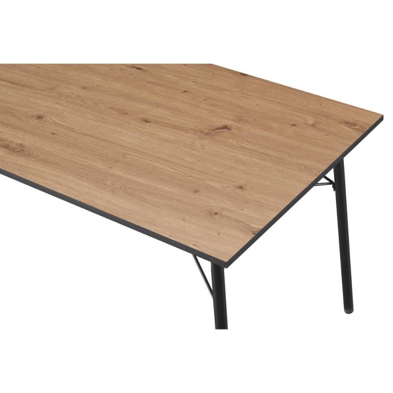 Kondela Jedálenský stôl, dub artisan/čierna, 160x80x75 cm, NALAK TYP 3 Kondela Jedálenský stôl, dub artisan/čierna, 160x80x75 cm, NALAK TYP 3