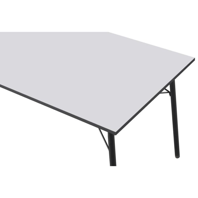 Kondela Jedálenský stôl, biela/čierna, 160x80x75 cm, NALAK TYP 3
