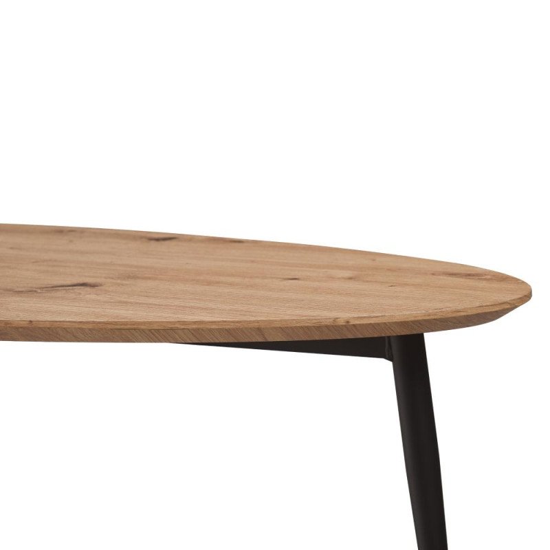 Kondela Konferenčný stolík, dub artisan/čierna, SANAM