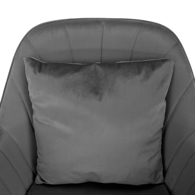 Kondela Kancelárske kreslo, sivá Velvet látka/chróm, KLIAN
