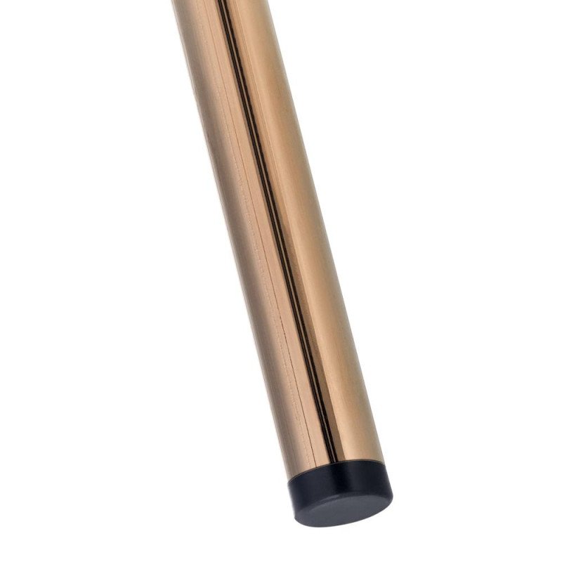 Kondela Dizajnové jedálenské kreslo, biela Ivory/rose gold chróm ružová, ADIMAR