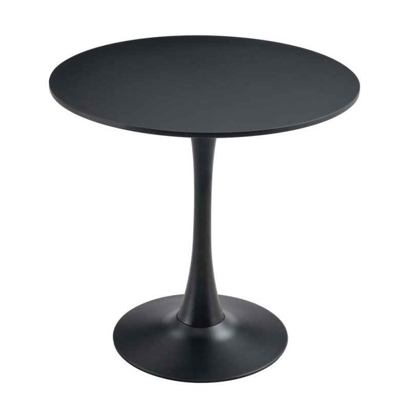 Kondela Jedálenský stôl, okrúhly, čierna, priemer 80 cm, REVENTON NEW