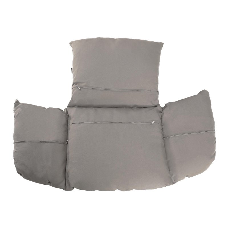 Kondela Závesné kreslo so stojanom, transparentná/strieborná/sivá, BUBBLE NEW TYP 2