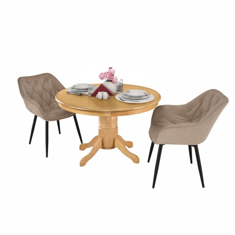 Kondela Jedálenský stôl, okrúhly, dub svetlý, priemer 106 cm, TABLOS