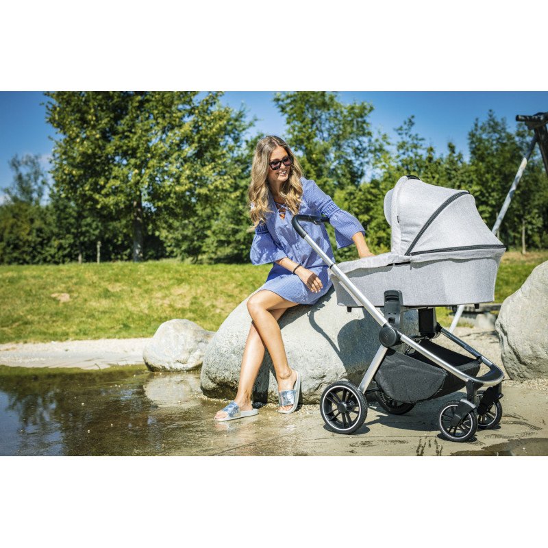 SET kočík Move+ korba+adaptéry+autosedačka, Silver Grey/Black