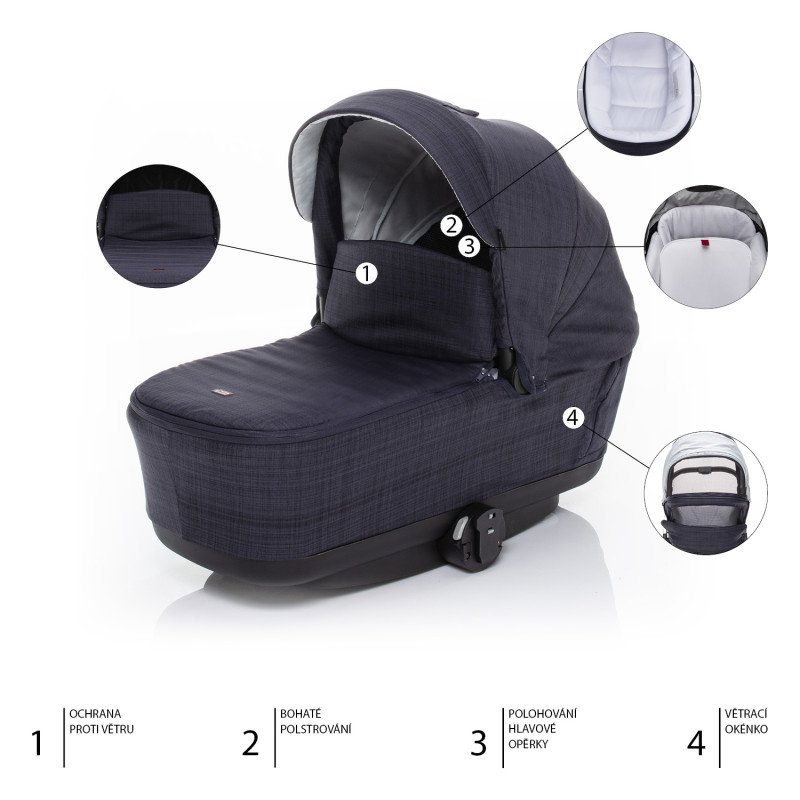 Set kočík Quest+ korba+ adaptéry, Midnight Navy/Silver